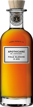 Armagnac Apothicaire Folle Blanche 15ans Cask Strenght 49.1% 50cl