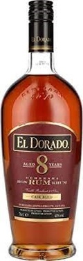 Rhum El Dorado 8 Ans 70 Cl 40%