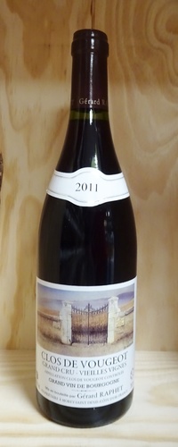 CLOS VOUGEOT VIEILLES VIGNES 2011 75 CL GERARD RAPHET