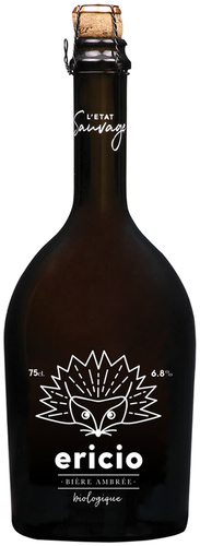 BIERE FRANCE NORMANDIE AMBREE L'ETAT SAUVAGE ERICIO 0.75 6.8% BIO
