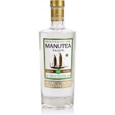 Rhum Polynesie Francaise Tahiti Manutea Blanc  40° 70 Cl 40%
