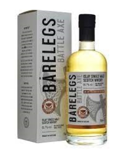 WHISKY ECOSSE ISLAY SINGLE MALT BARELEGS BATTLE AXE 70 CL 55.7%
