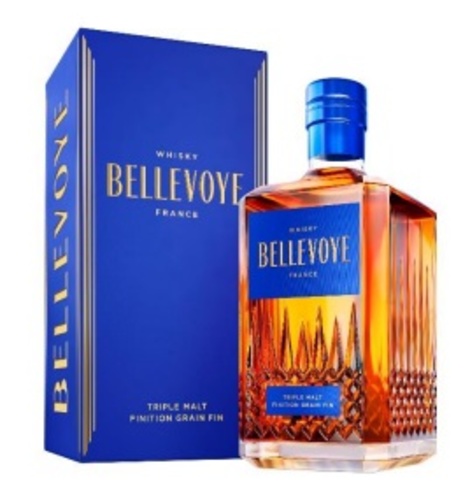 WHISKY FRANCE BELLEVOYE BLEU FINITION GRAIN FIN 40% 70CL