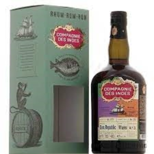 RHUM LA COMPAGNIE DES INDES REPUBLIQUE DOMINICAINE 11 ANS 70 CL 45%