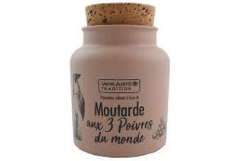MOUTARDE AUX TROIS POIVRES DU MONDE 110 G
