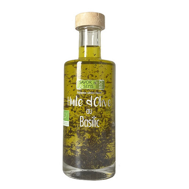 Huile D'olive Bio Au Basilic 25 Cl