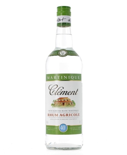 MARTINIQUE RHUM AGRICOLE BLANC CLEMENT 1 LITRE 40%