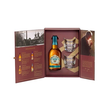 Whisky Ecosse Blend Coffret Chivas Regal Mizunara + 2 Verres 40% 70cl