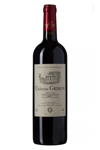 AOP COTES DE CASTILLON ROUGE CHATEAU GRIMON 2019