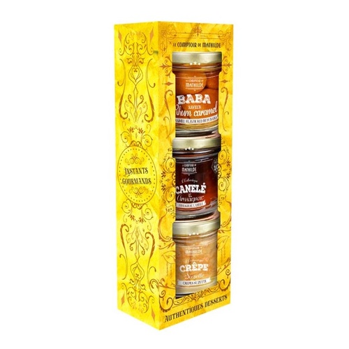 COFFRET MINI BABA, CREPE ET CANELE 3x100 G
