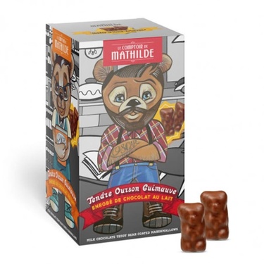 Oscar Tendre Ourson Guimauve Enrobée De Chocolat Au Lait 100g