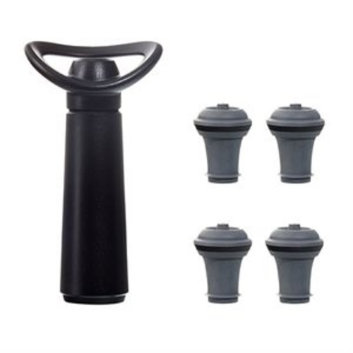 POMPE A VIDE + 4 BOUCHONS VACUVIN