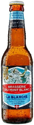 BIERE FRANCE SAVOYARDE LA BLANCHE BRASSERIE DU MONT BLANC 0.33 4.7%